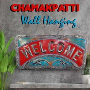 Handcrafted Chamakpatti Welcome Plate | Vibrant Truck Art Decor for Home & Events