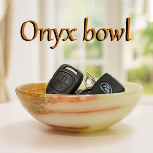 Onyx Bowl for Home Décor Size 12.5 cm