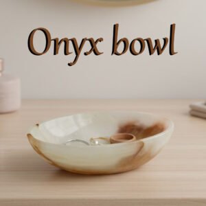 Onyx Bowl for Home Décor Size 5-inch