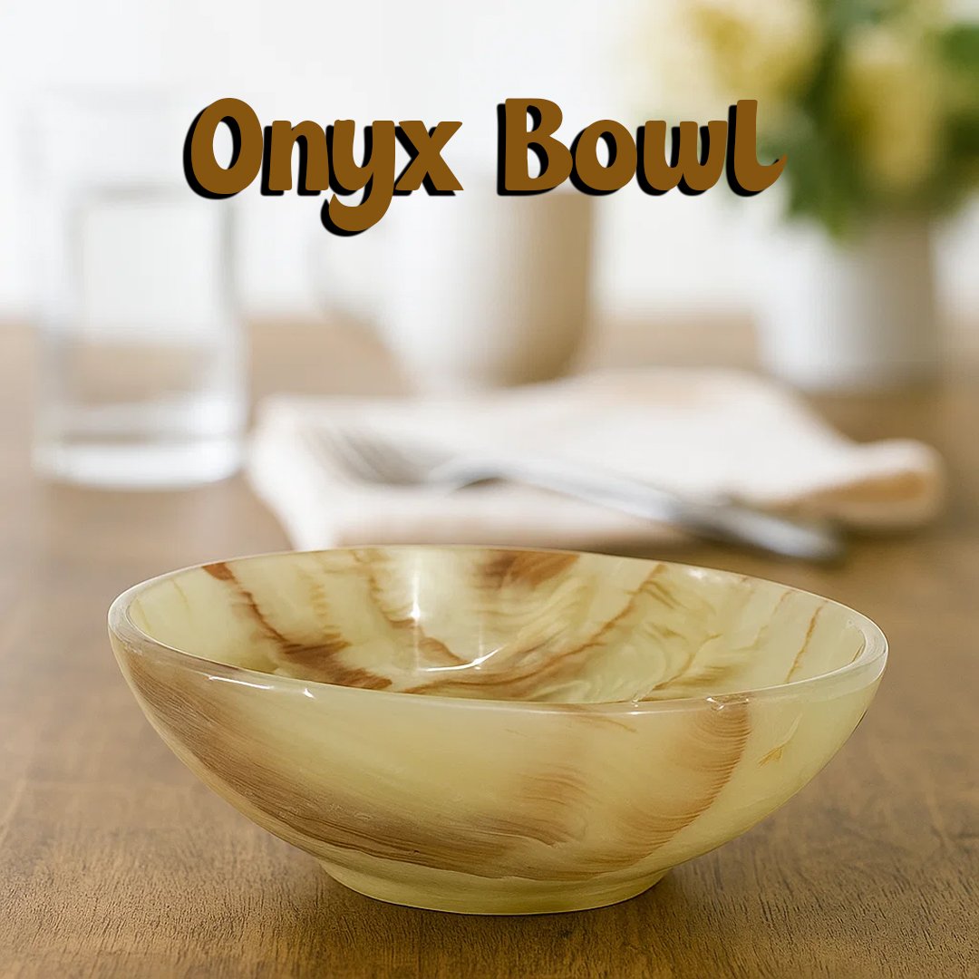 Onyx Bowl for Home Décor Size 5-inch - Image 2
