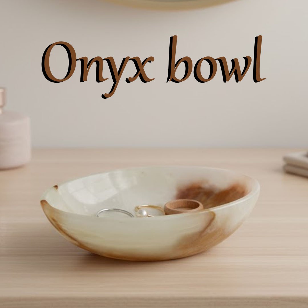 Onyx Bowl for Home Décor Size 5-inch