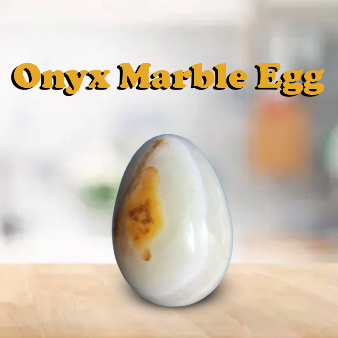Onyx Egg/Pakistani Handcrafted Marble Egg - Image 2