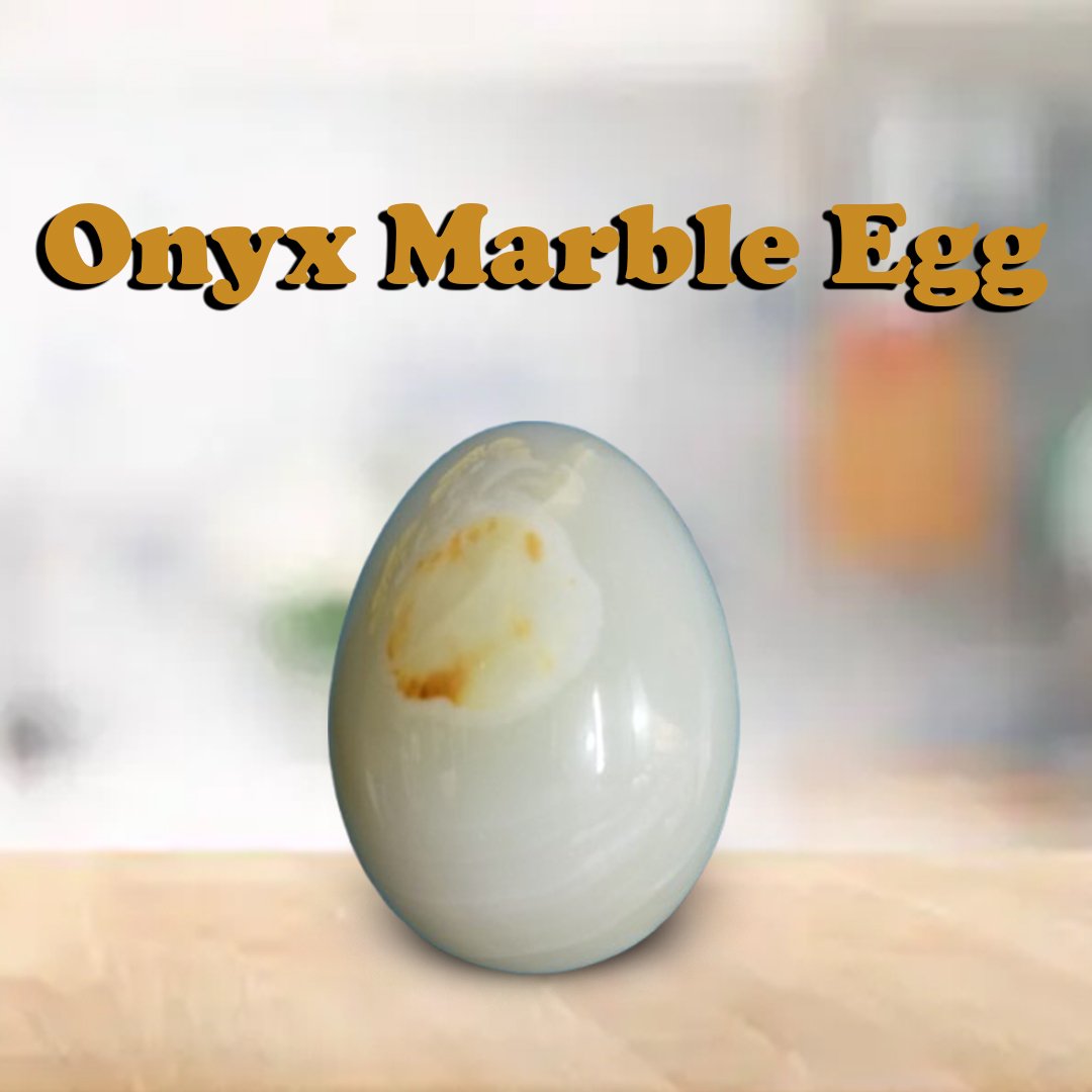 Onyx Egg/Pakistani Handcrafted Marble Egg - Image 2