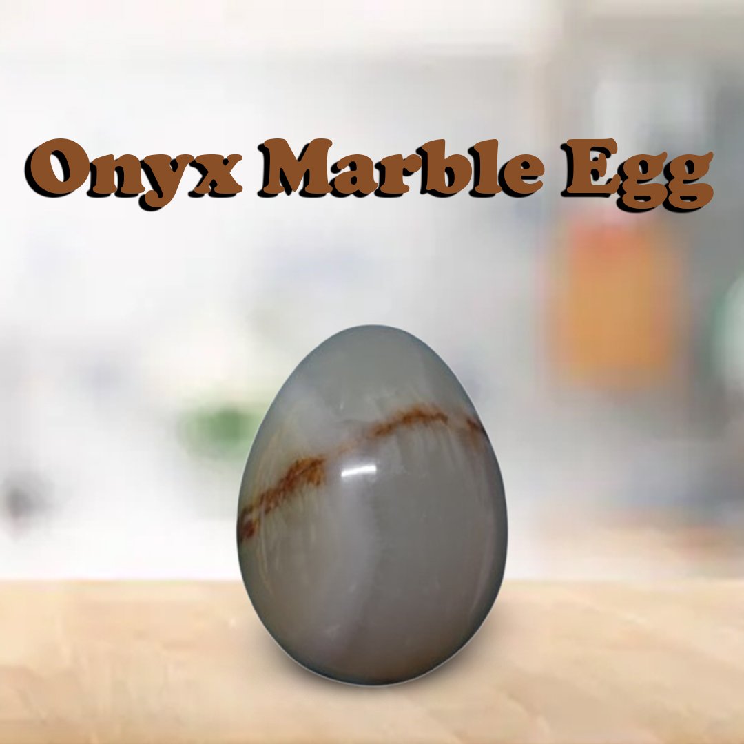 Onyx Egg/Pakistani Handcrafted Marble Egg - Image 2