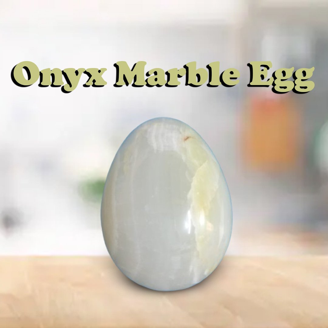 Onyx Egg/Pakistani Handcrafted Marble Egg - Image 2