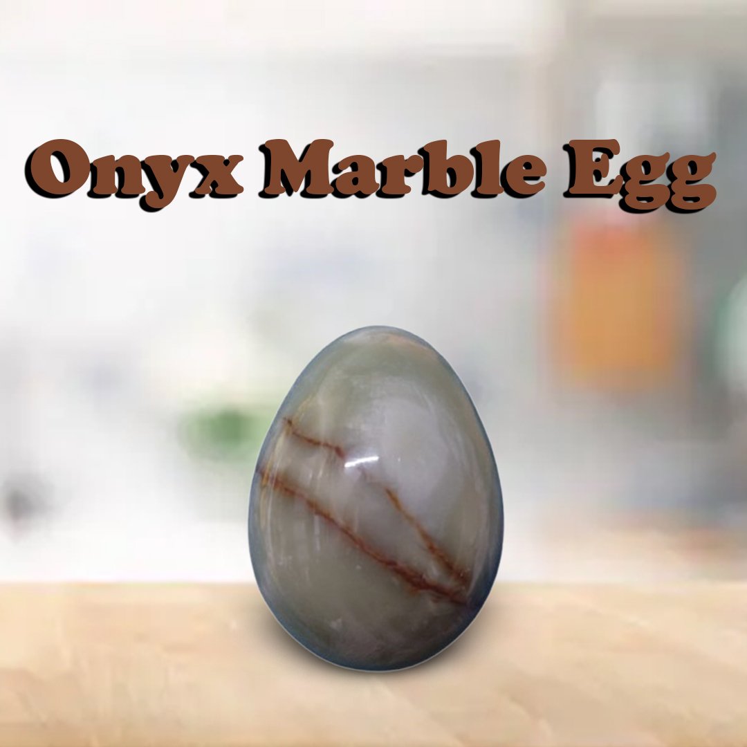 Onyx Egg/Pakistani Handcrafted Marble Egg - Image 2