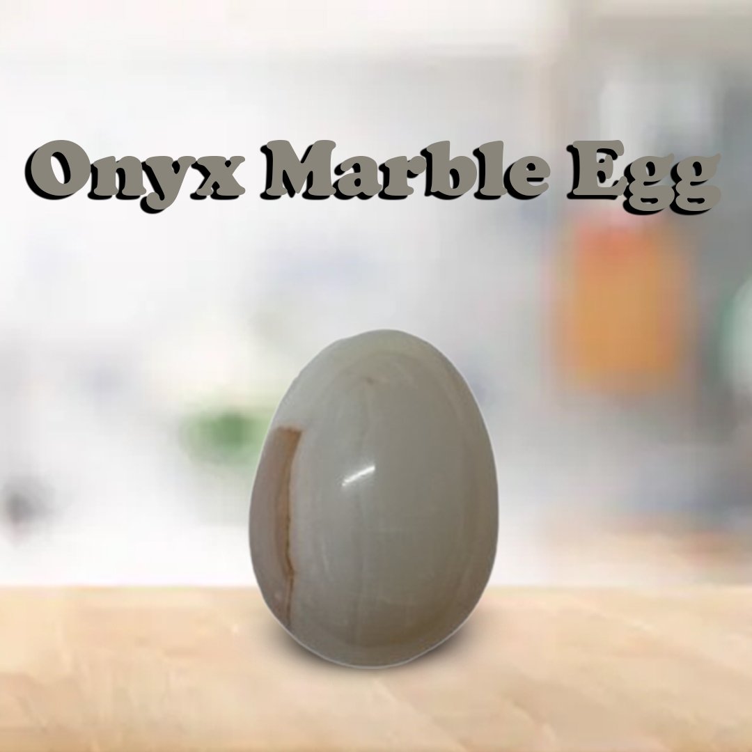 Onyx Egg/Pakistani Handcrafted Marble Egg - Image 2