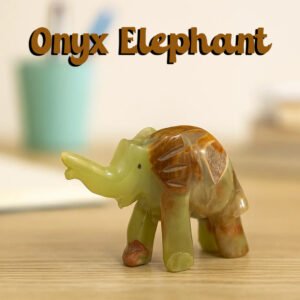 Onyx Elephant (Size :11 cm)