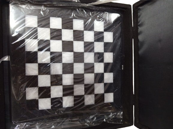 Handcrafted Onyx Marble Chess Board Size: 10×10 inch - Image 5