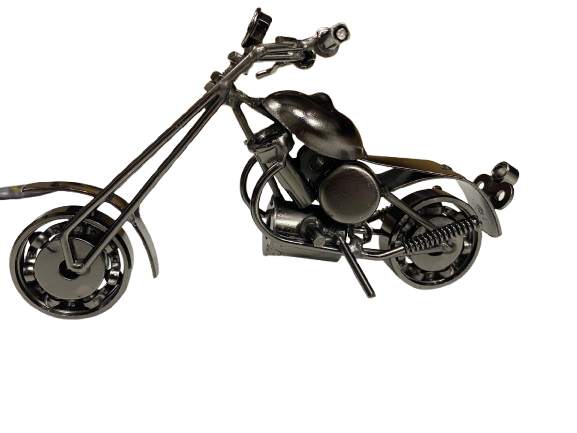 Handcrafted Vintage Metal Motorcycle size : 15cm - Image 5