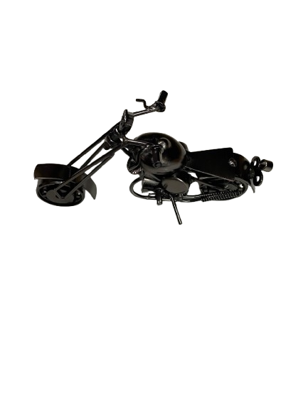Handcrafted Vintage Metal Motorcycle size : 15cm - Image 9