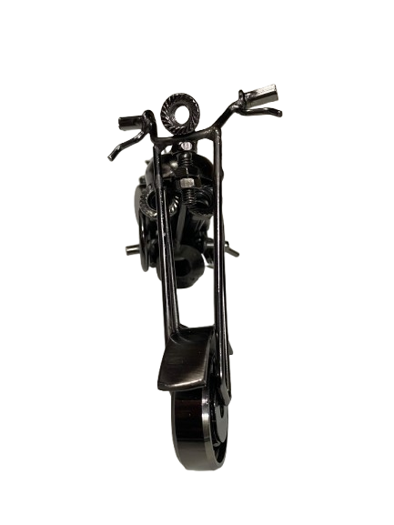 Handcrafted Vintage Metal Motorcycle size : 15cm - Image 10
