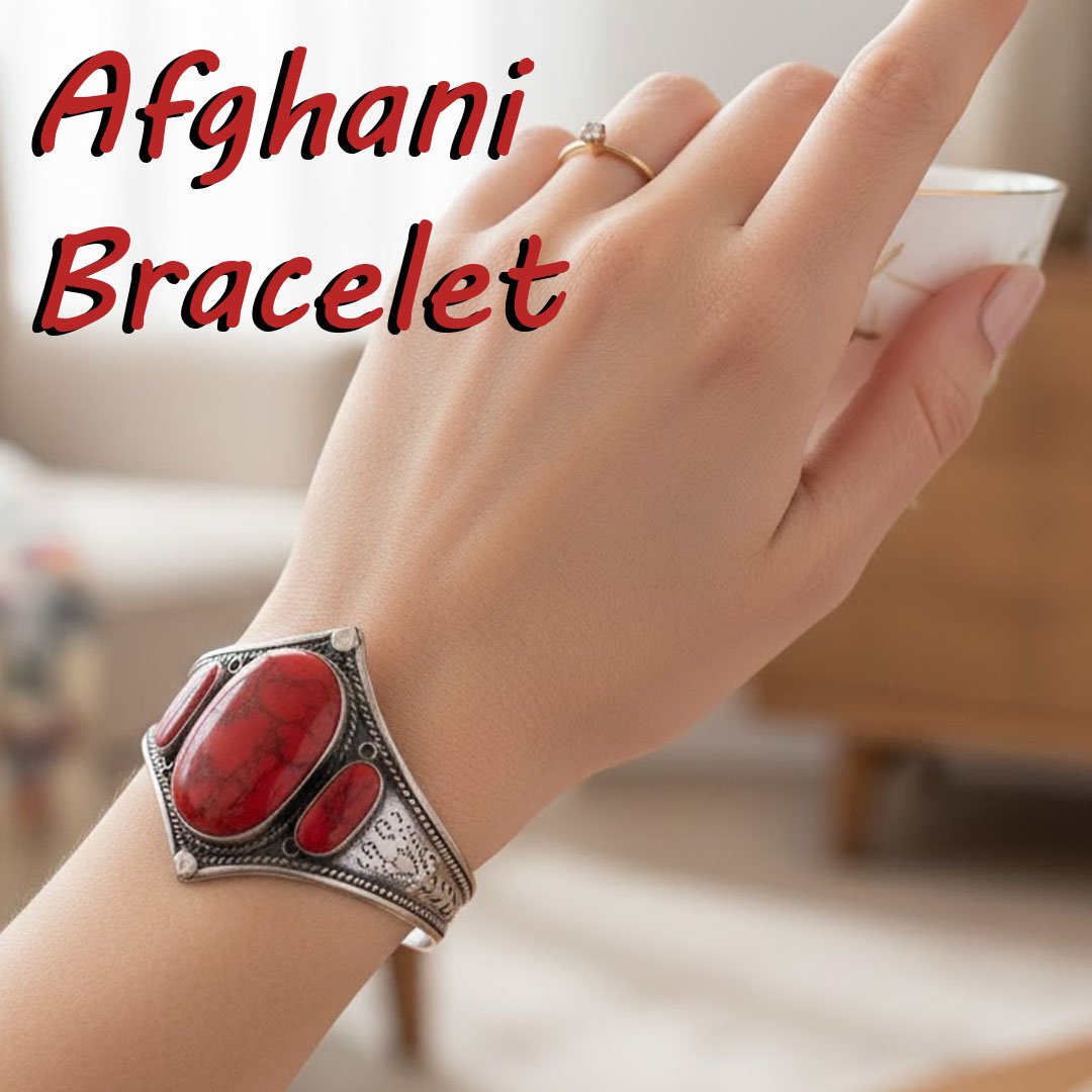 Afghani Bracelet With Artificial Stone