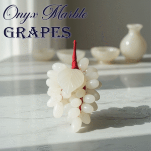 Elegant Onyx Grapes – Luxurious Decorative Stone Art 50 pcs