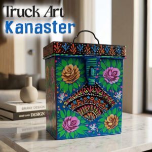 Hand-Painted Truck Art Kanaster – Size: (W-6inch x H-7.5inch)