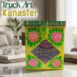 Hand-Painted Truck Art Kanaster – Size: (W-7inch x H-9inch)