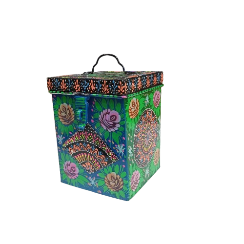 Hand-Painted Truck Art Kanaster – Size: (W-6inch x H-7.5inch) - Image 15