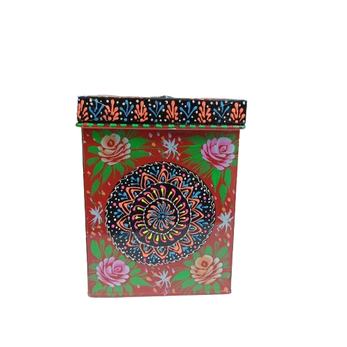 Hand-Painted Truck Art Kanaster – Size: (W-6inch x H-7.5inch) - Image 10