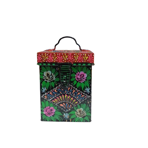 Hand-Painted Truck Art Kanaster – Size: (W-5inch x H-6.5inch) - Image 16