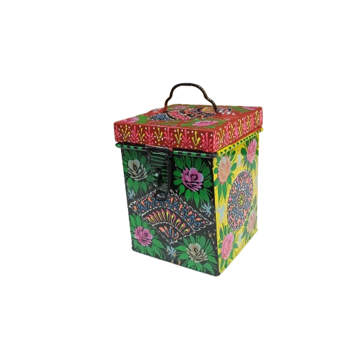 Hand-Painted Truck Art Kanaster – Size: (W-5inch x H-6.5inch) - Image 15