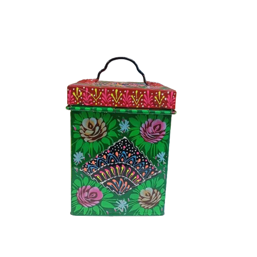 Hand-Painted Truck Art Kanaster – Size: (W-5inch x H-6.5inch) - Image 11