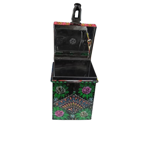 Hand-Painted Truck Art Kanaster – Size: (W-5inch x H-6.5inch) - Image 10