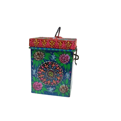 Hand-Painted Truck Art Kanaster – Size: (W-5inch x H-6.5inch) - Image 9
