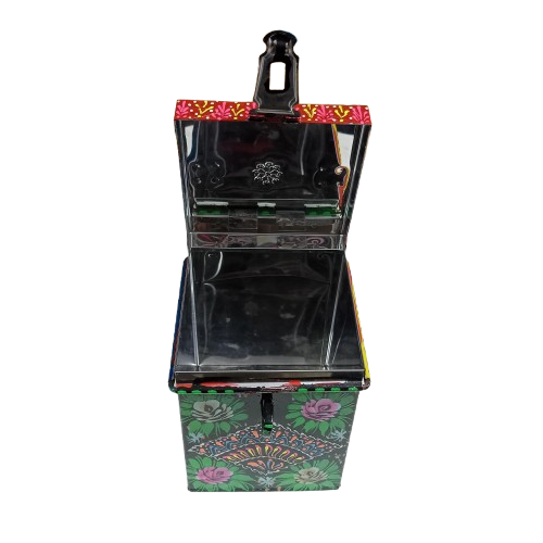 Hand-Painted Truck Art Kanaster – Size: (W-5inch x H-6.5inch) - Image 6