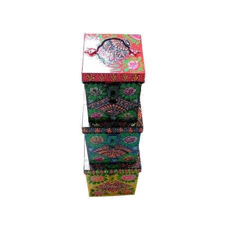 Truck Art Kanaster Set – Hand-Painted 3-Piece Decorative Storage Tins - Image 4