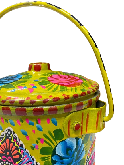 Truck Art Milk Bucket (Size : 17cmx14cm) - Image 6