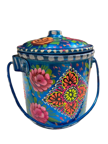 Truck Art Milk Bucket (Size : 15cmx12cm) - Image 3