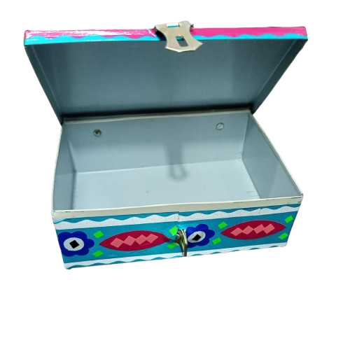 Chamakpatti Box: Real Truck Art Design for Storage and Decoration (W-16, H-11 cm) - Image 7