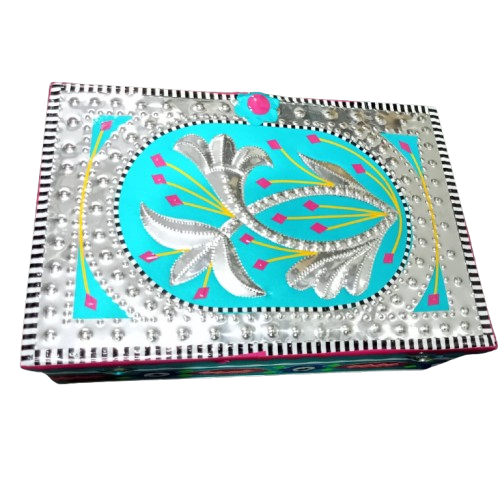 Chamakpatti Box: Real Truck Art Design for Storage and Decoration (W-20, H-14 cm) - Image 9