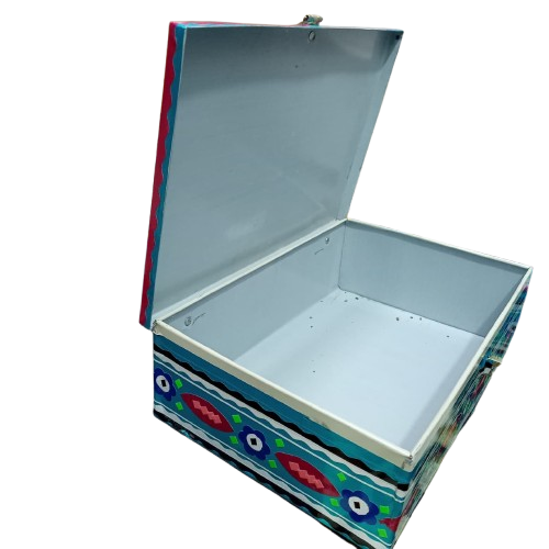Chamakpatti Box: Real Truck Art Design for Storage and Decoration (W-27, H-19 cm) - Image 9