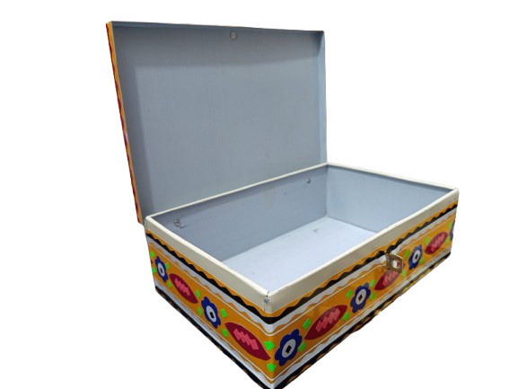 Chamakpatti Box: Real Truck Art Design for Storage and Decoration (W-25, H-17 cm) - Image 9
