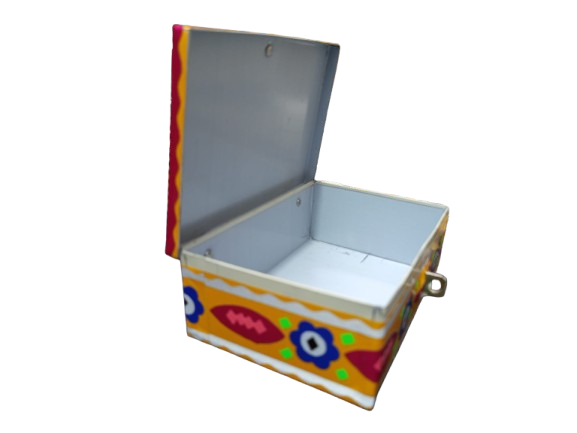 Chamakpatti Box: Real Truck Art Design for Storage and Decoration (W-16, H-11 cm) - Image 8