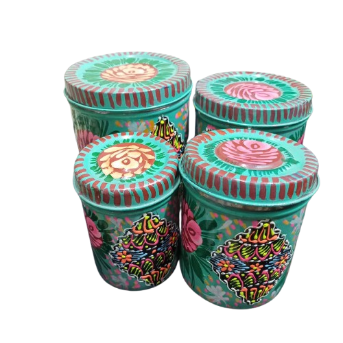 Truck Art Masala Box Set – Vibrant Handmade Spice Storage - Image 4