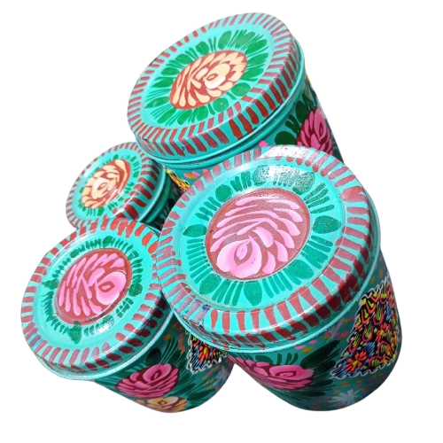 Truck Art Masala Box Set – Vibrant Handmade Spice Storage - Image 5
