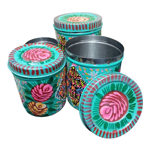 Truck Art Masala Box Set – Vibrant Handmade Spice Storage - Image 7