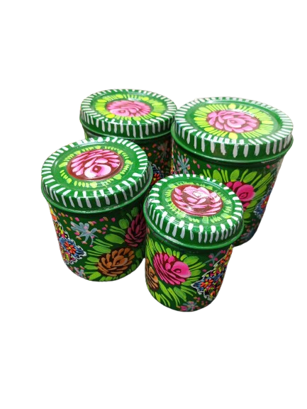 Truck Art Masala Box Set – Vibrant Handmade Spice Storage - Image 4
