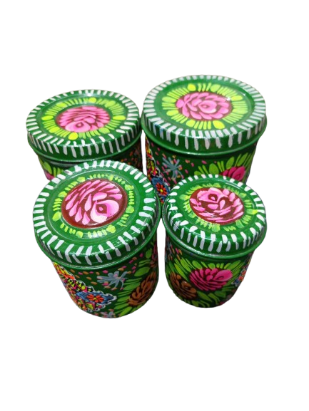 Truck Art Masala Box Set – Vibrant Handmade Spice Storage - Image 6