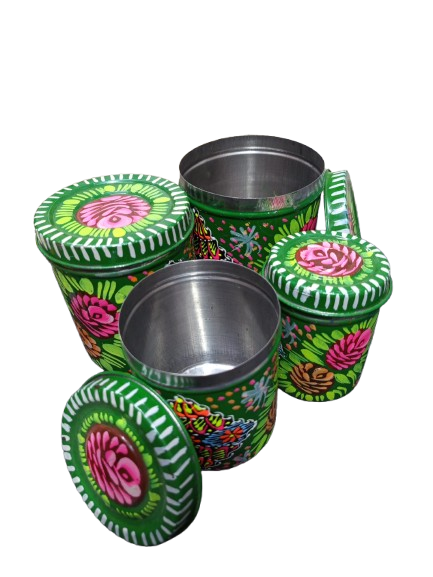 Truck Art Masala Box Set – Vibrant Handmade Spice Storage - Image 7
