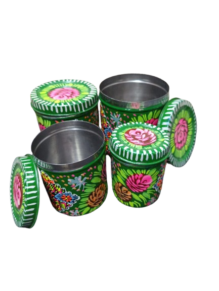 Truck Art Masala Box Set – Vibrant Handmade Spice Storage - Image 8