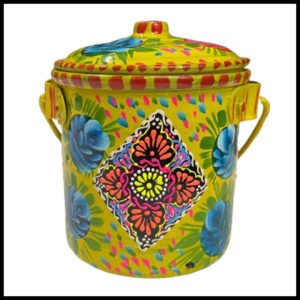 Truck Art Milk Bucket (Size : 15cmx12cm)