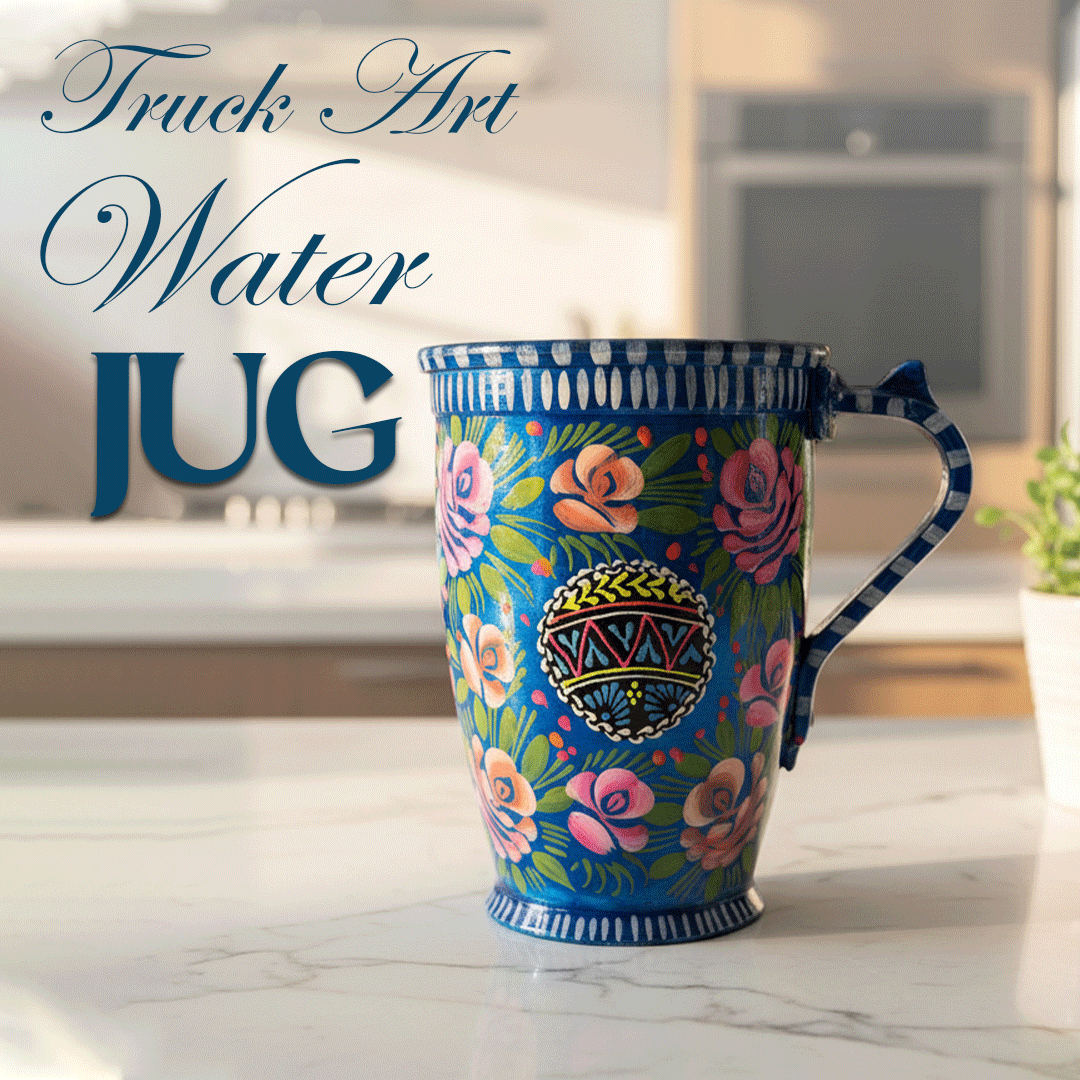Truck Art Water Jug (H-20cm/Capacity 2 Litre)