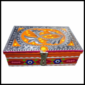 Chamakpatti Box: Real Truck Art Design for Storage and Decoration (W-20, H-14 cm)