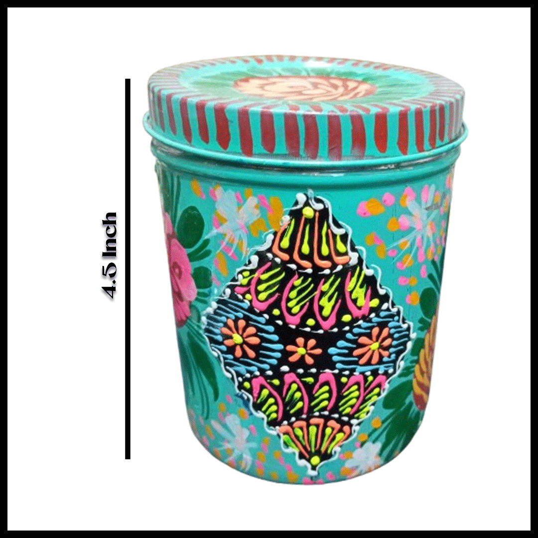 Truck Art Masala Box – Traditional Pakistani Spice Storage (H-4.5 Inch) - Image 3
