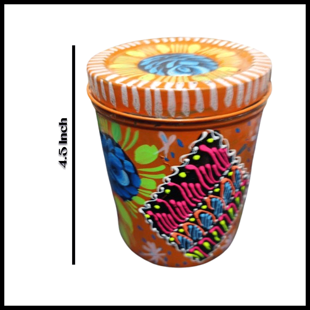 Truck Art Masala Box – Traditional Pakistani Spice Storage (H-4.5 Inch) - Image 3