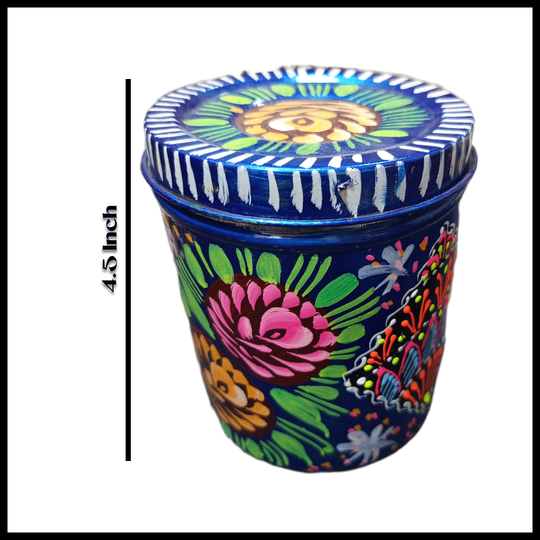 Truck Art Masala Box – Traditional Pakistani Spice Storage (H-4.5 Inch) - Image 3