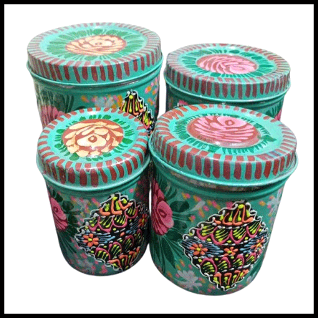 Truck Art Masala Box Set – Vibrant Handmade Spice Storage - Image 3